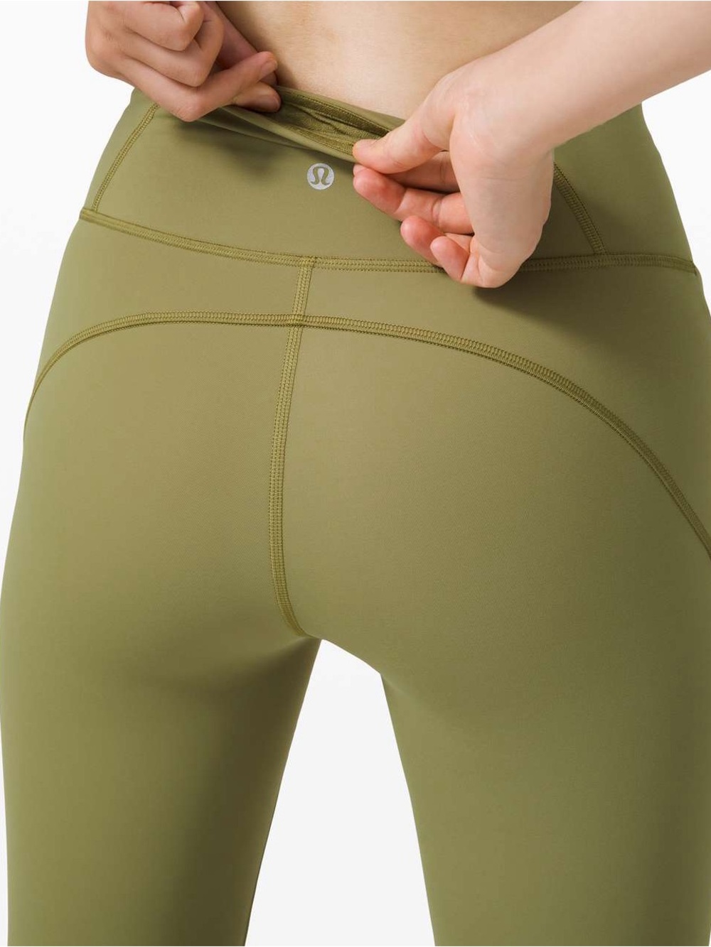 Lululemon Fine Force High Rise Leggings Bronze Green Size 2 - Picture 5 of 5